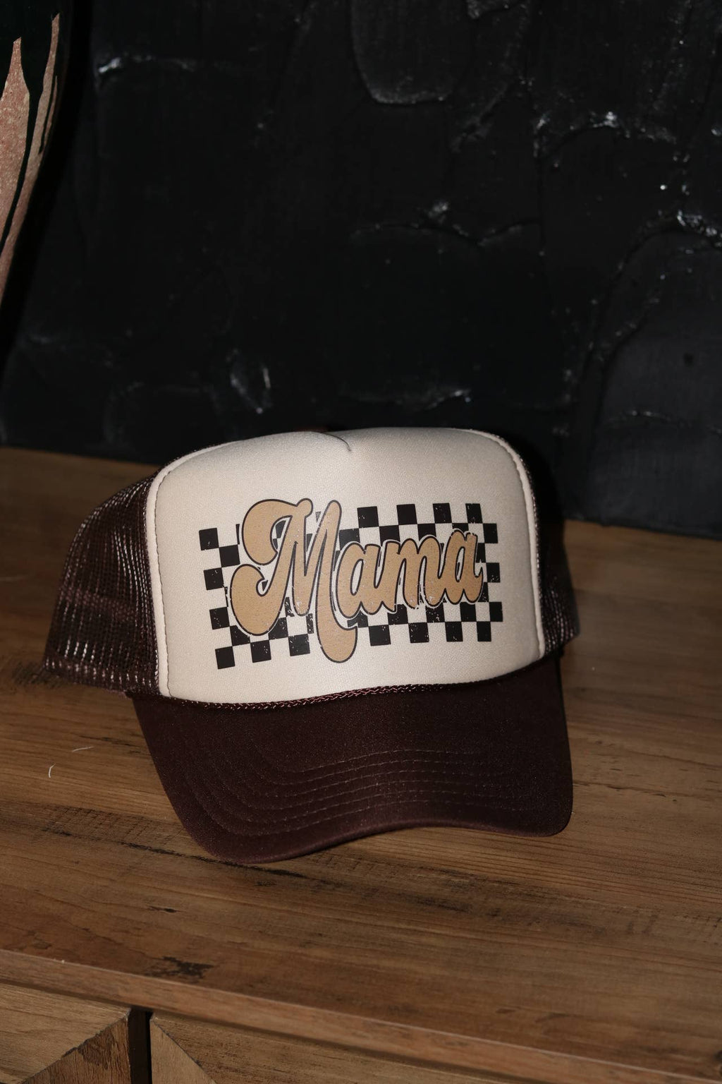 Mama Checkered 2-Tone Trucker