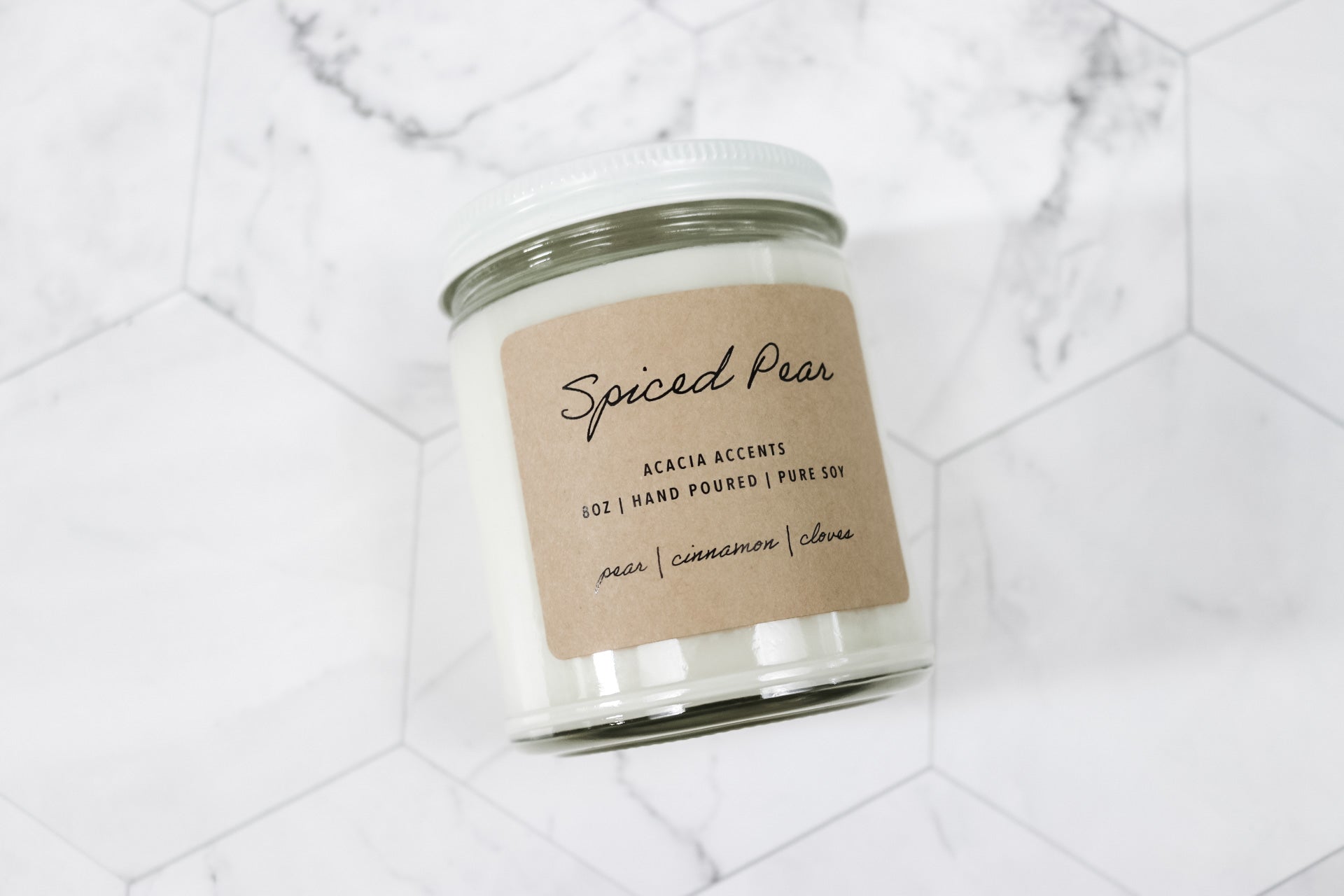 Acacia Accents Spiced Pear Candle - Renegade Revival